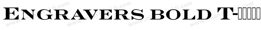 Engravers bold T字体转换